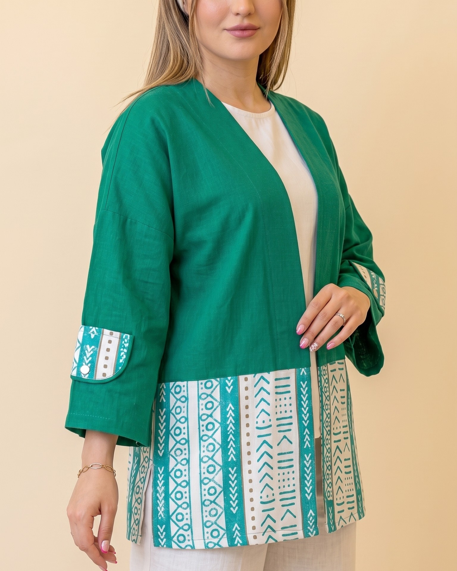 کت مانتویی زنانه لینن