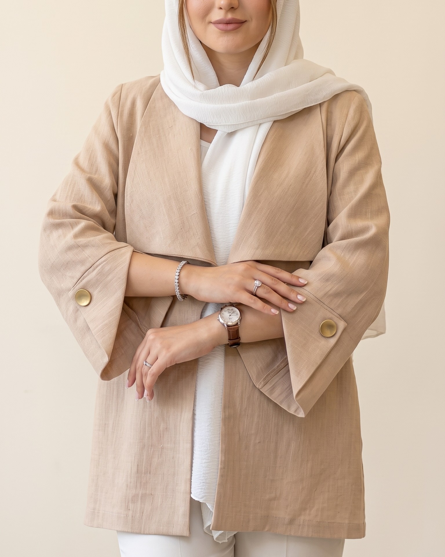 کت دخترانه کتان کریستالیقه آمریکایی